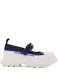 Alexander McQueen Thread Slick buckle-strap mules - White