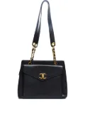 CHANEL Pre-Owned 1994-1995 CC Mark Leather Shoulderbag - Black