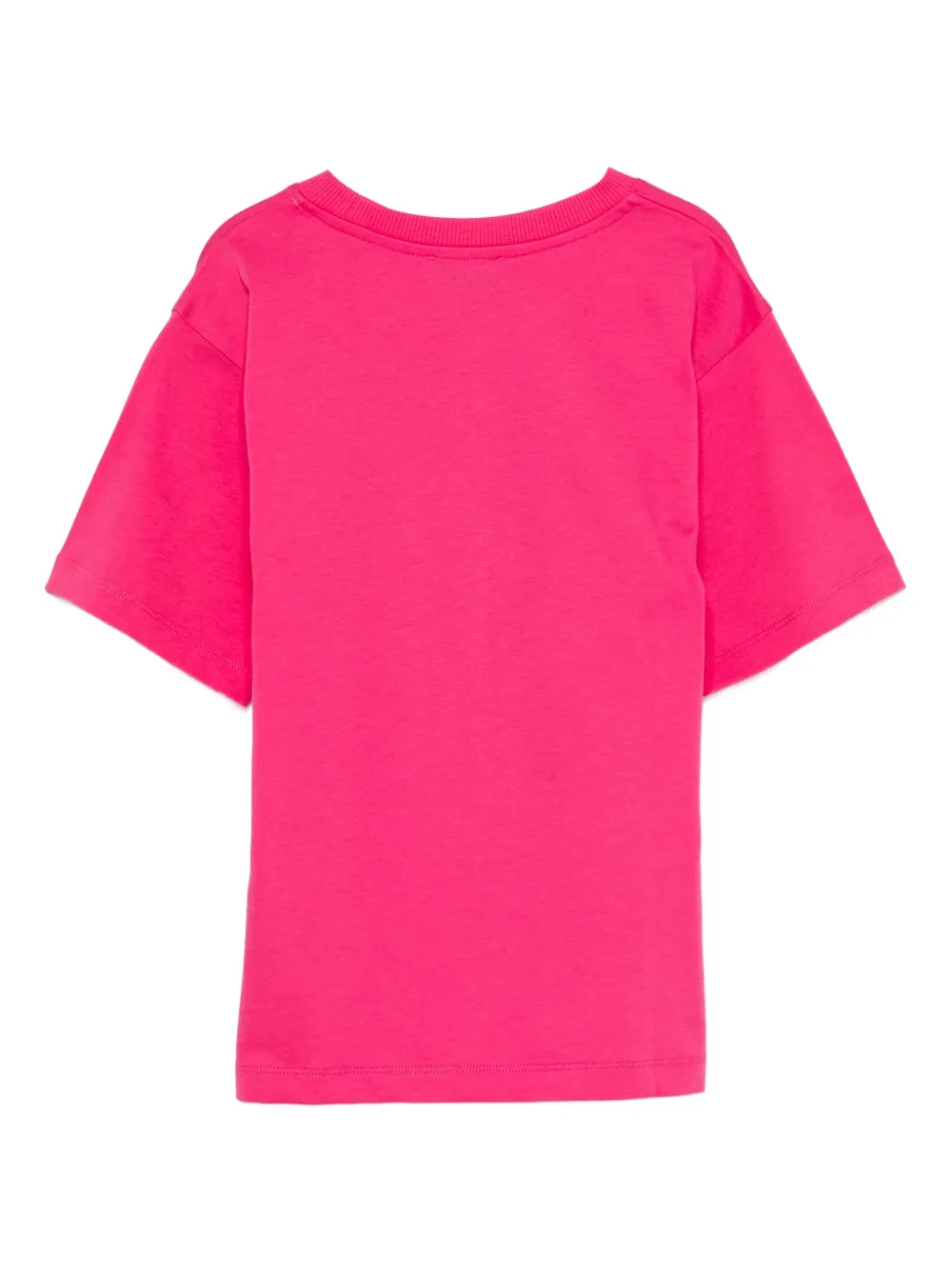 Moschino Kids Teddy Bear-print cotton T-shirt Roze