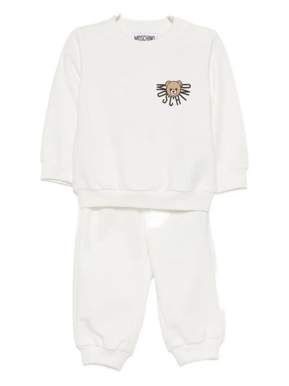 Moschino Teddy Bear-print Tracksuit In Neutral