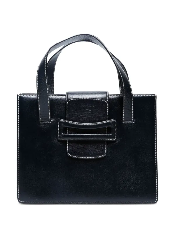 Prada Pre-Owned 2010-2020 Saffiano Handbag Black