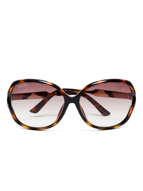 Gucci Pre-Owned 2010-2020s geometric-frame sunglasses