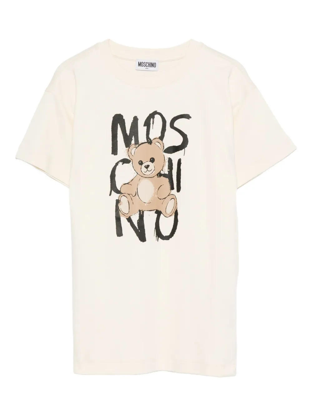 Moschino Kids Teddy Bear-print T-shirt Beige