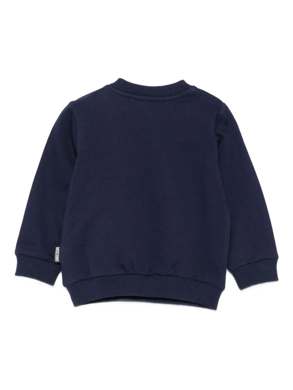 Moschino Kids Sweater met teddybeerprint Blauw