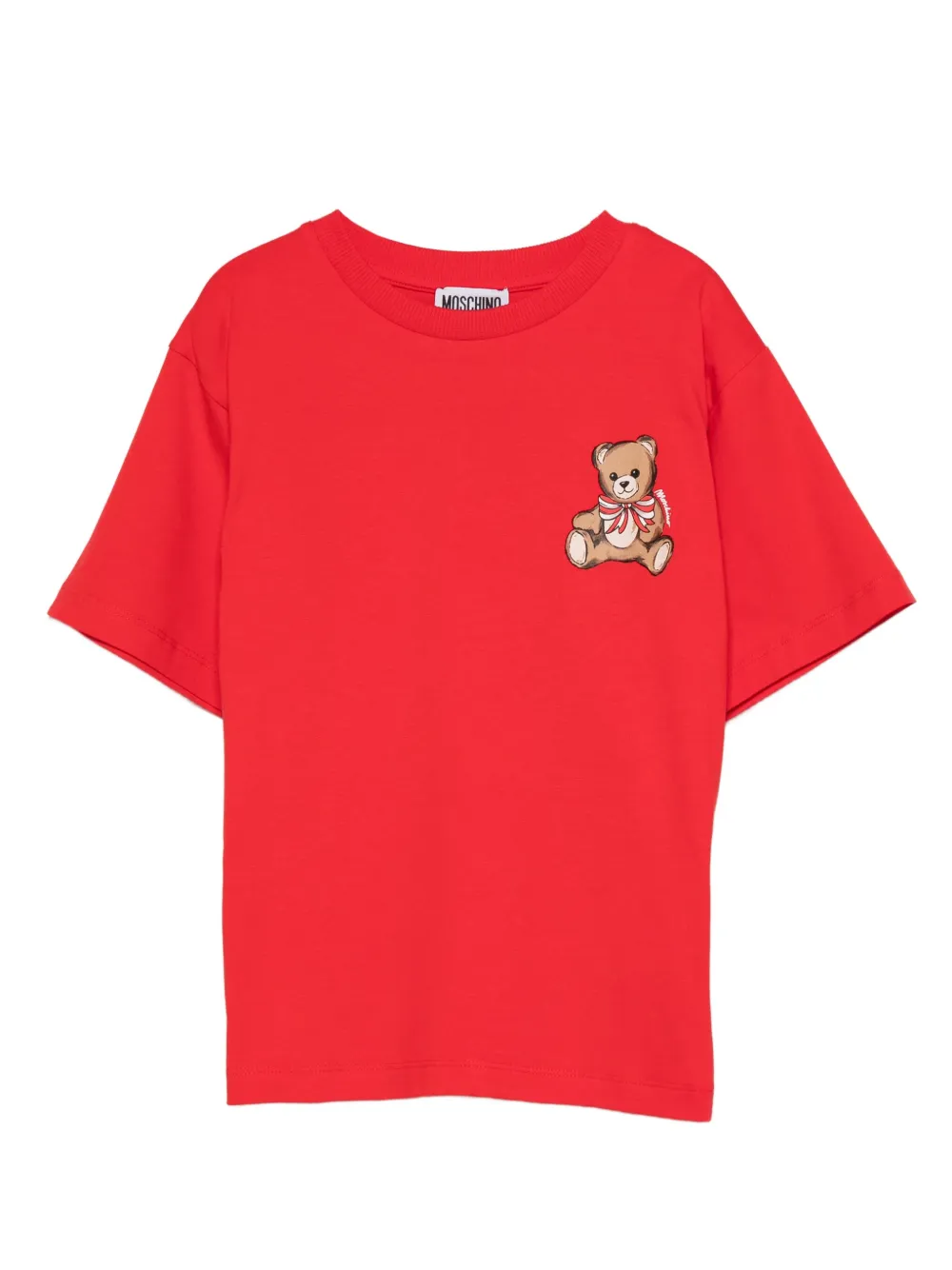Moschino Kids T-shirt met teddybeerprint Rood