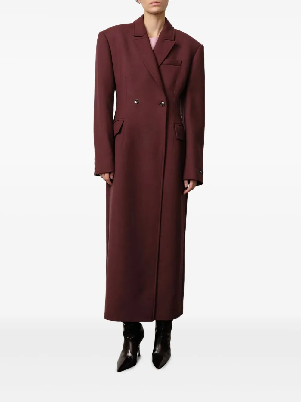 HERSKIND padded-shoulder double-breasted coat | Double Breasted & Peacoats | Image 2