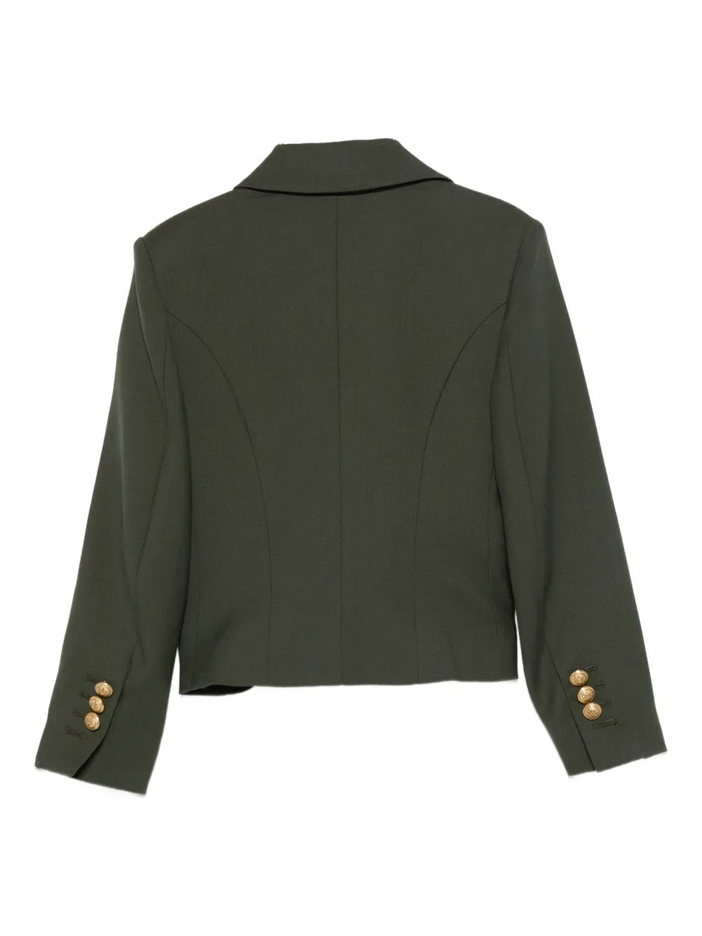Balmain Kids cropped blazer Groen