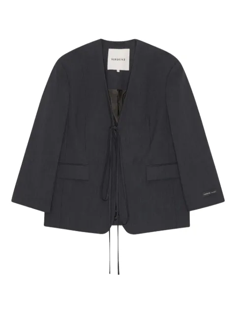 HERSKIND Indiana tie-front blazer