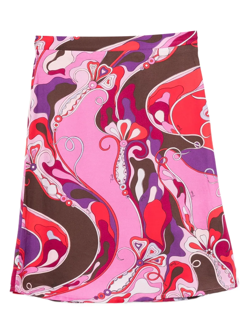 PUCCI Junior orchidee-print skirt Roze