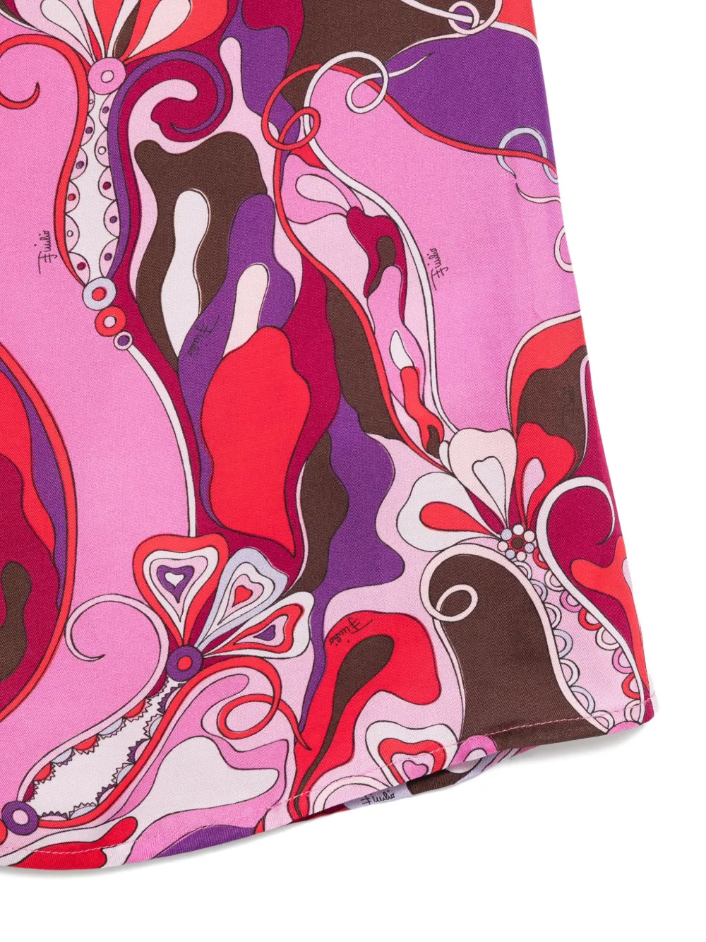 PUCCI Junior orchidee-print skirt Roze