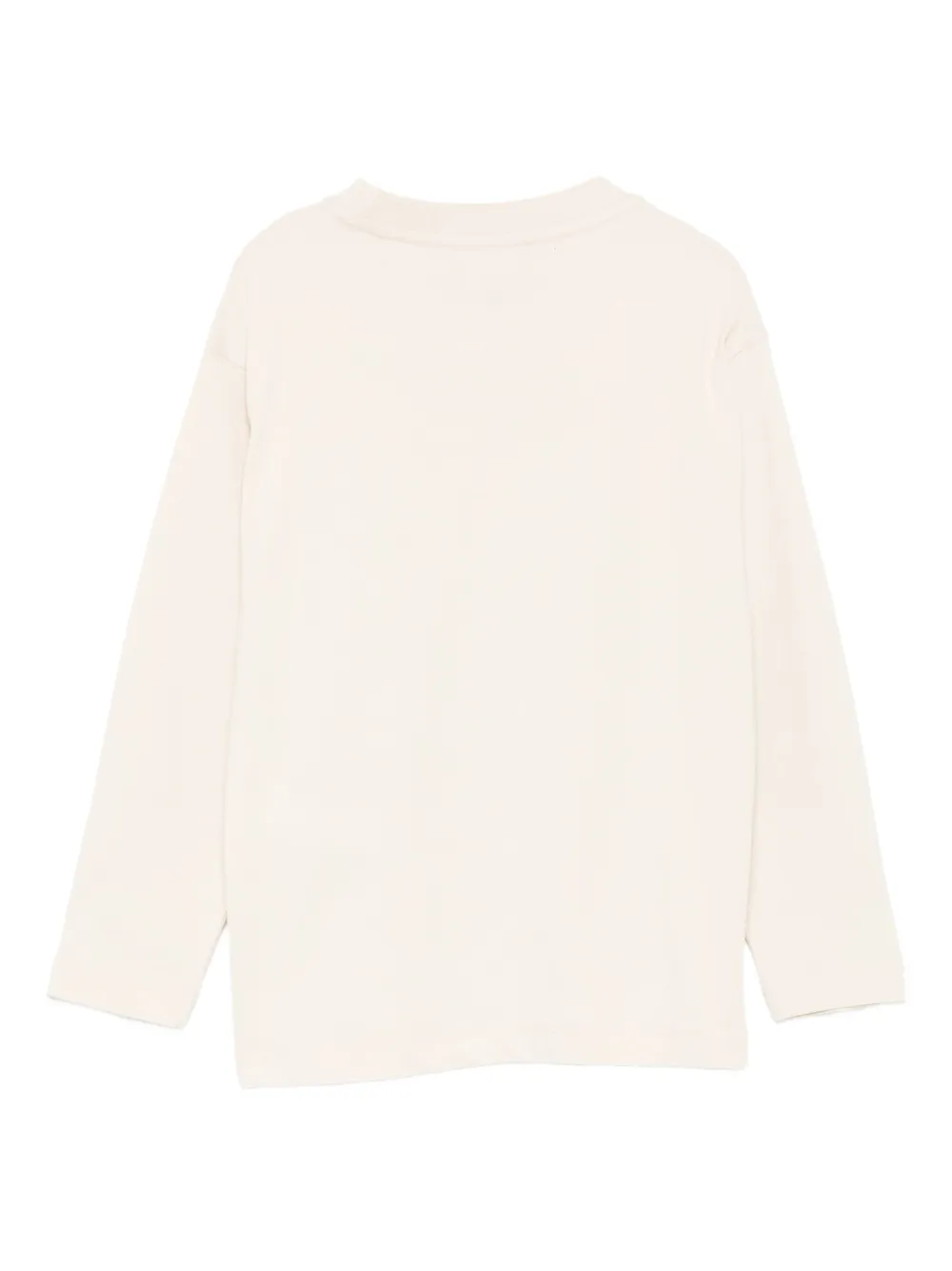 Emporio Armani Kids Eagle logo-print long-sleeve sweatshirt Beige