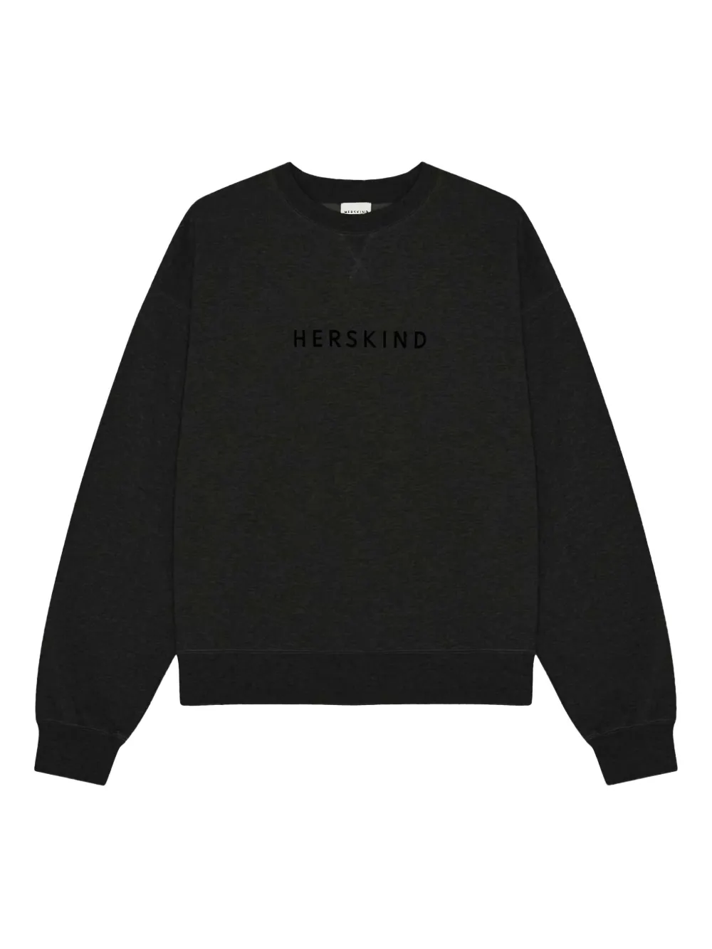 HERSKIND Lizette embroidered-logo sweatshirt | Black | Image 1