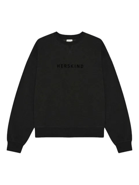 HERSKIND Lizette embroidered-logo sweatshirt