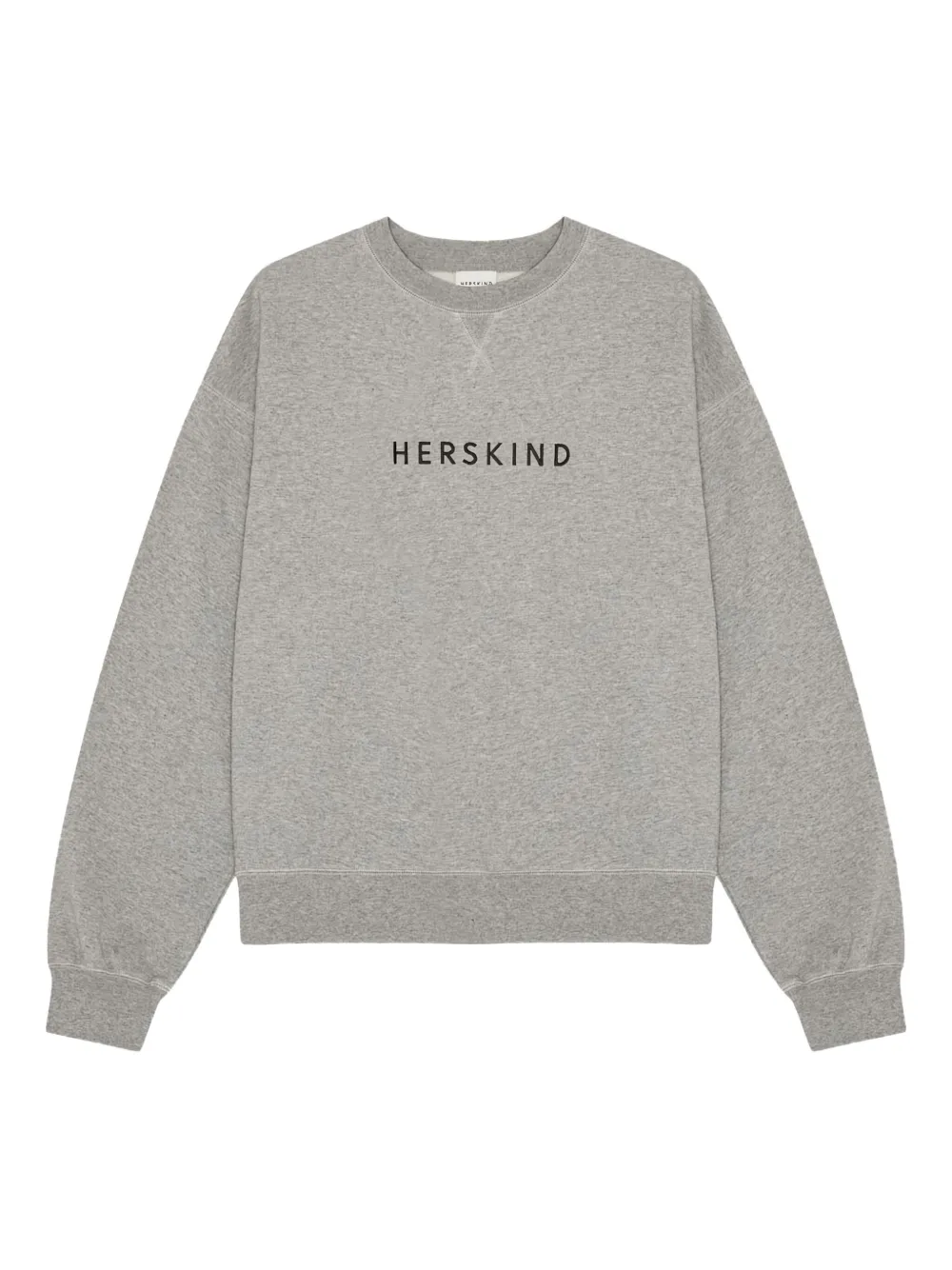 HERSKIND Lizzete embroidered crew-neck sweatshirt | Grey | Image 1