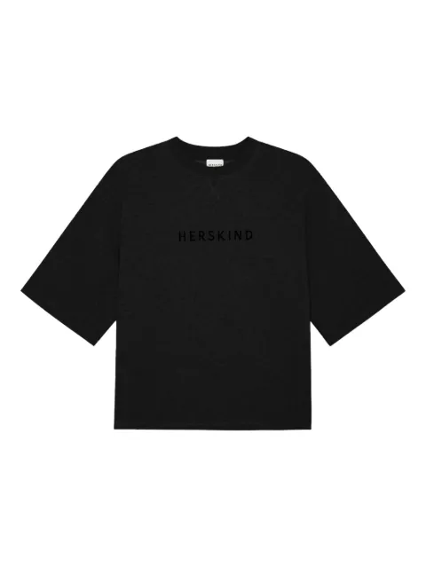 HERSKIND Linette embroidered-logo t-shirt