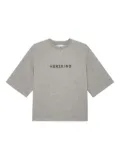 HERSKIND Linette embroidered short-sleeve T-shirt - Grey