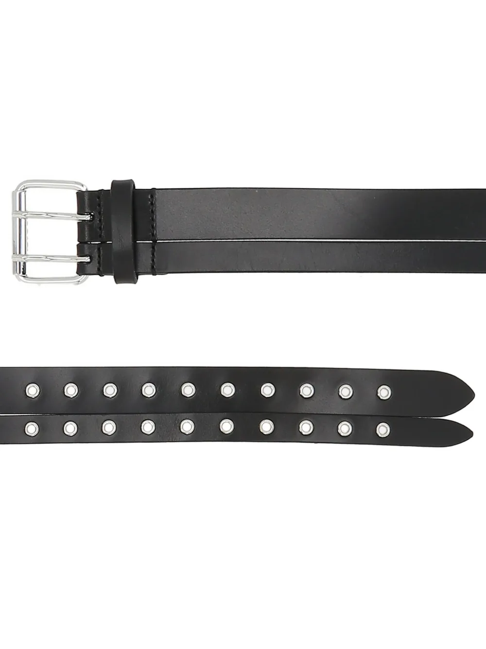 Isabel Marant Eyelet Buckle Belt In Black