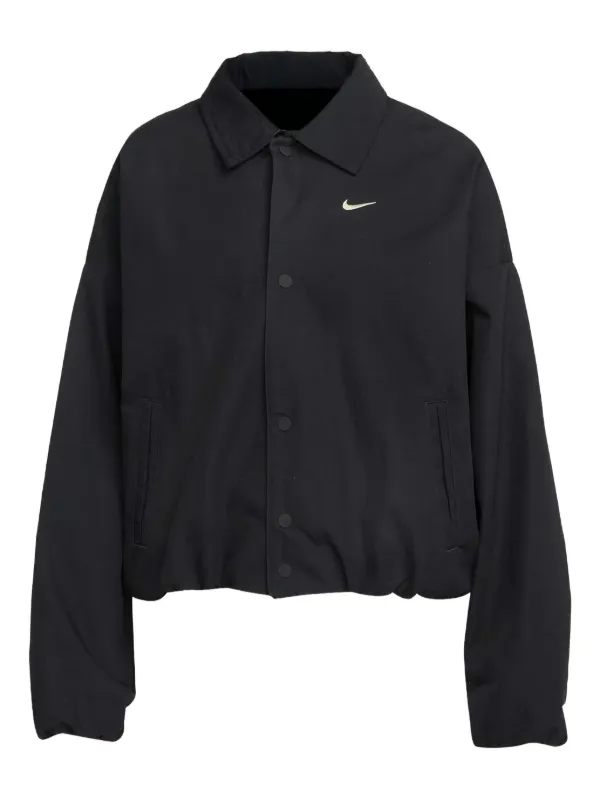 Nike Buttoned Cinched Jacket Black FARFETCH PH
