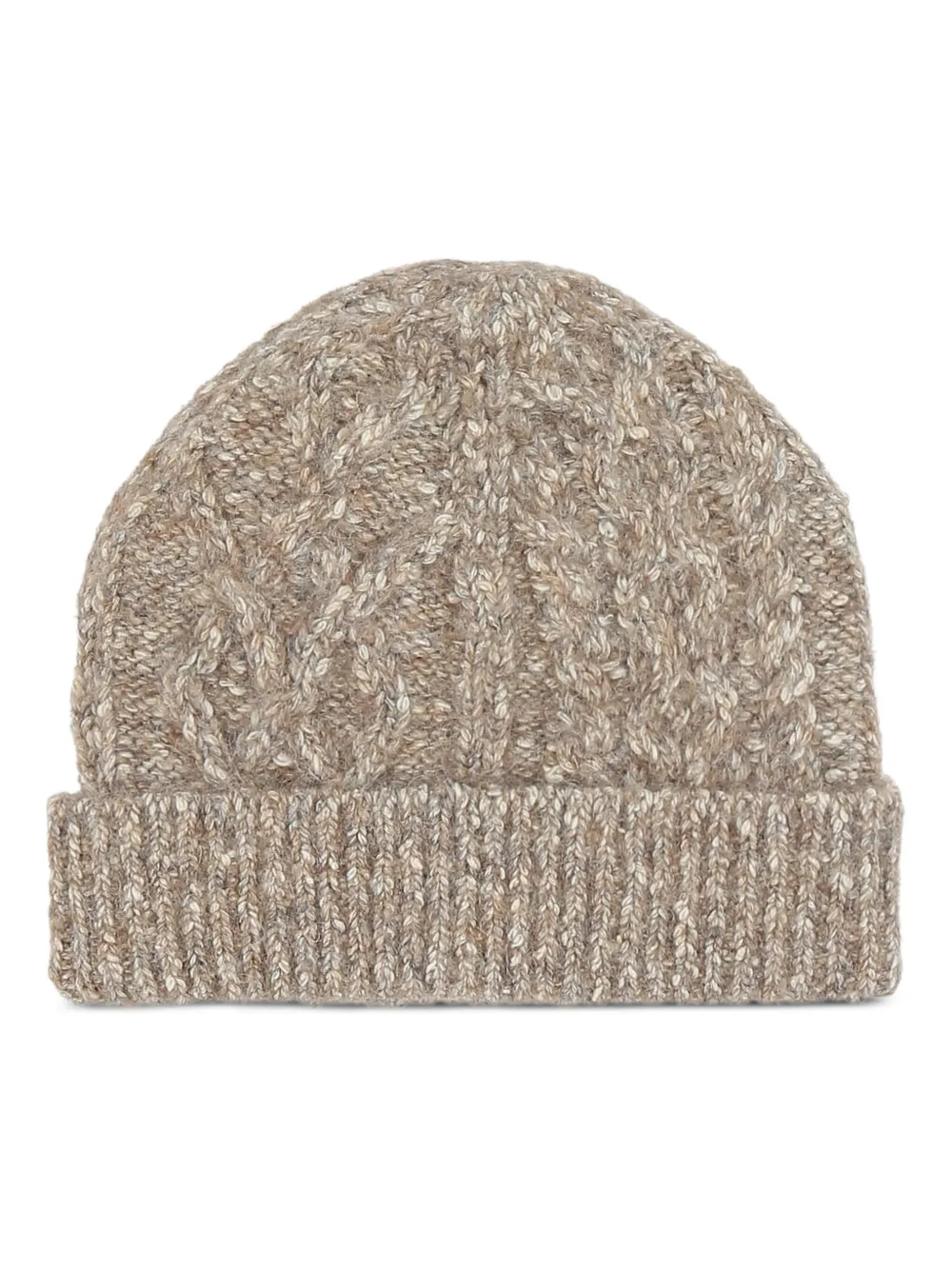 ISABEL MARANT Tolie kabelgebreide muts Beige