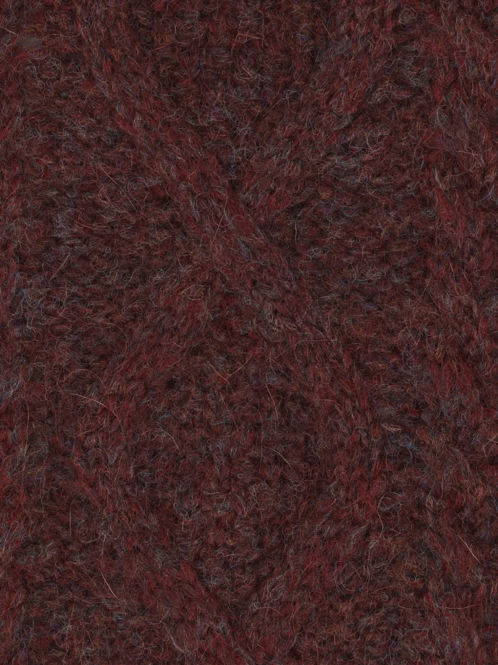 Isabel Marant Étoile Cable-knit Wool Sweater In Burgundy