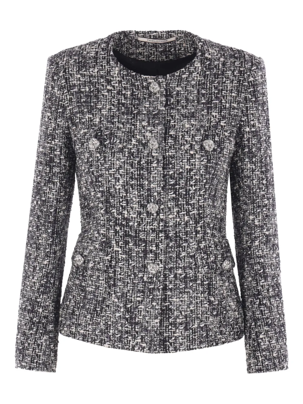 Tagliatore Jodie Tweed Jacket In Black