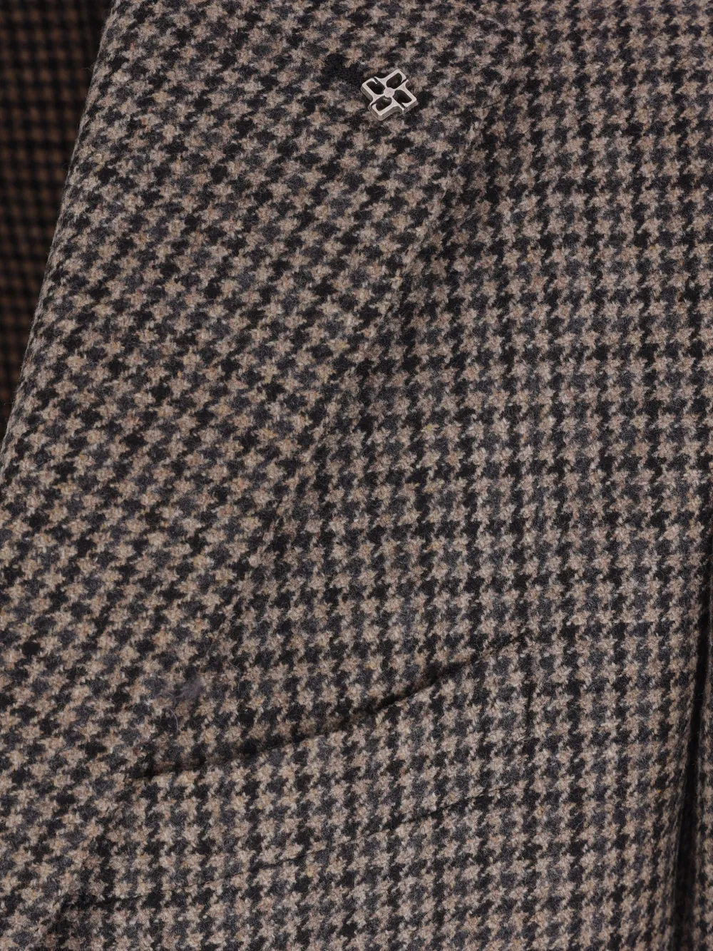 Tagliatore Blazer met pied-de-poule print Bruin
