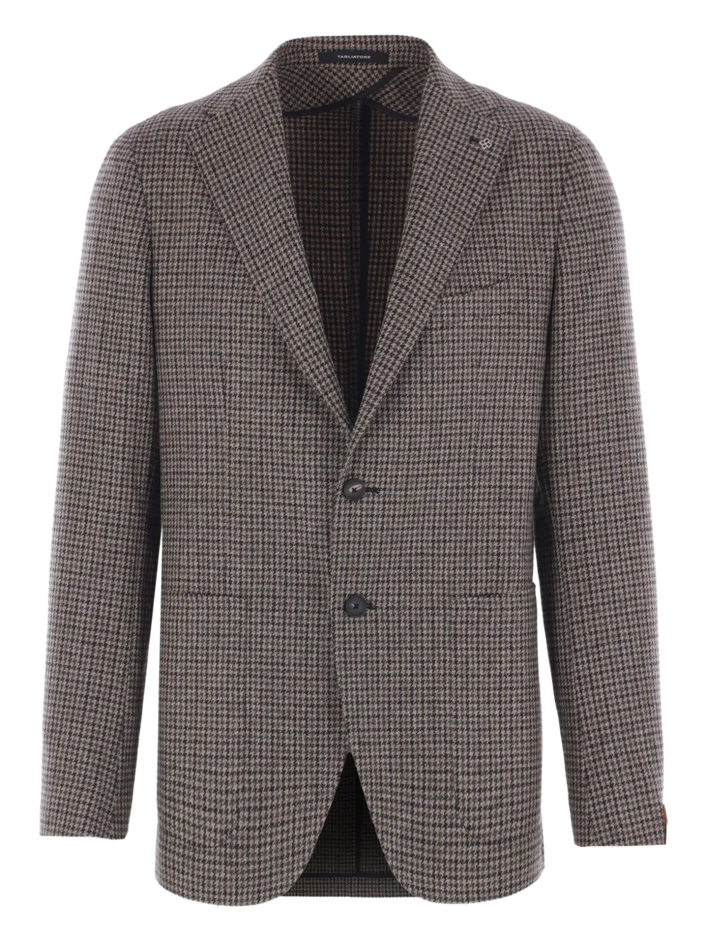 Tagliatore houndstooth wool blazer Bruin
