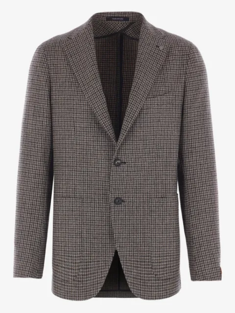 Tagliatore houndstooth wool blazer
