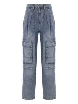 デニム・ジーパン MARANT ETOILE JEANS CARGO NAYLA IN DENIM Marant Etoile 