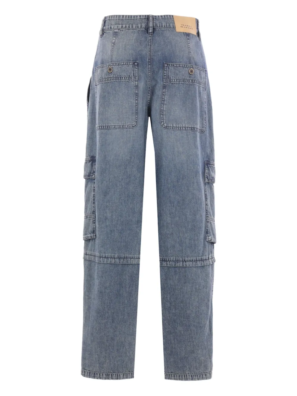 MARANT ÉTOILE Cargo jeans met geplooide zak - Blauw