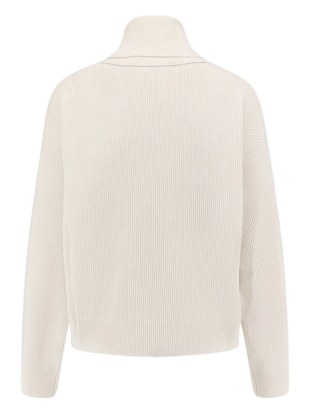 Brunello Cucinelli Geribbelde coltrui Beige