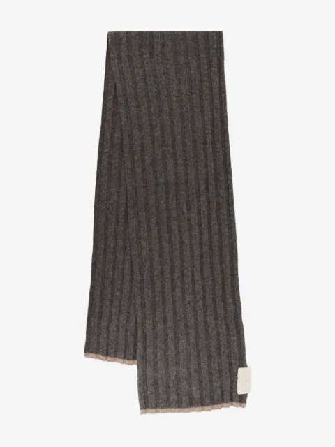 Brunello Cucinelli ribbed cashmere scarf