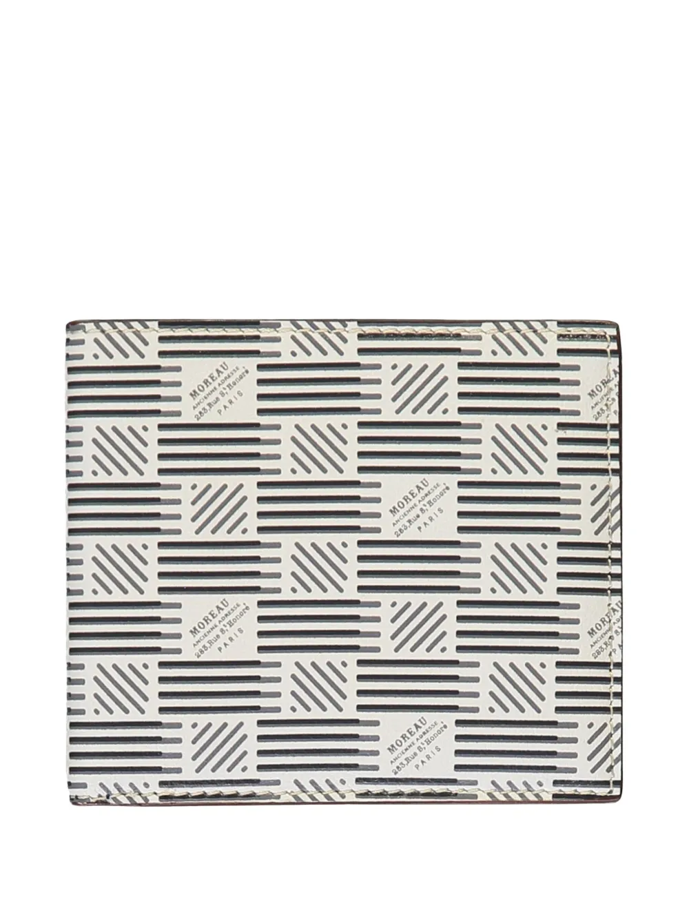 Moreau Bifold 6CC leather wallet - ホワイト Moreau Bifold 6CC leather wallet - ホワイト