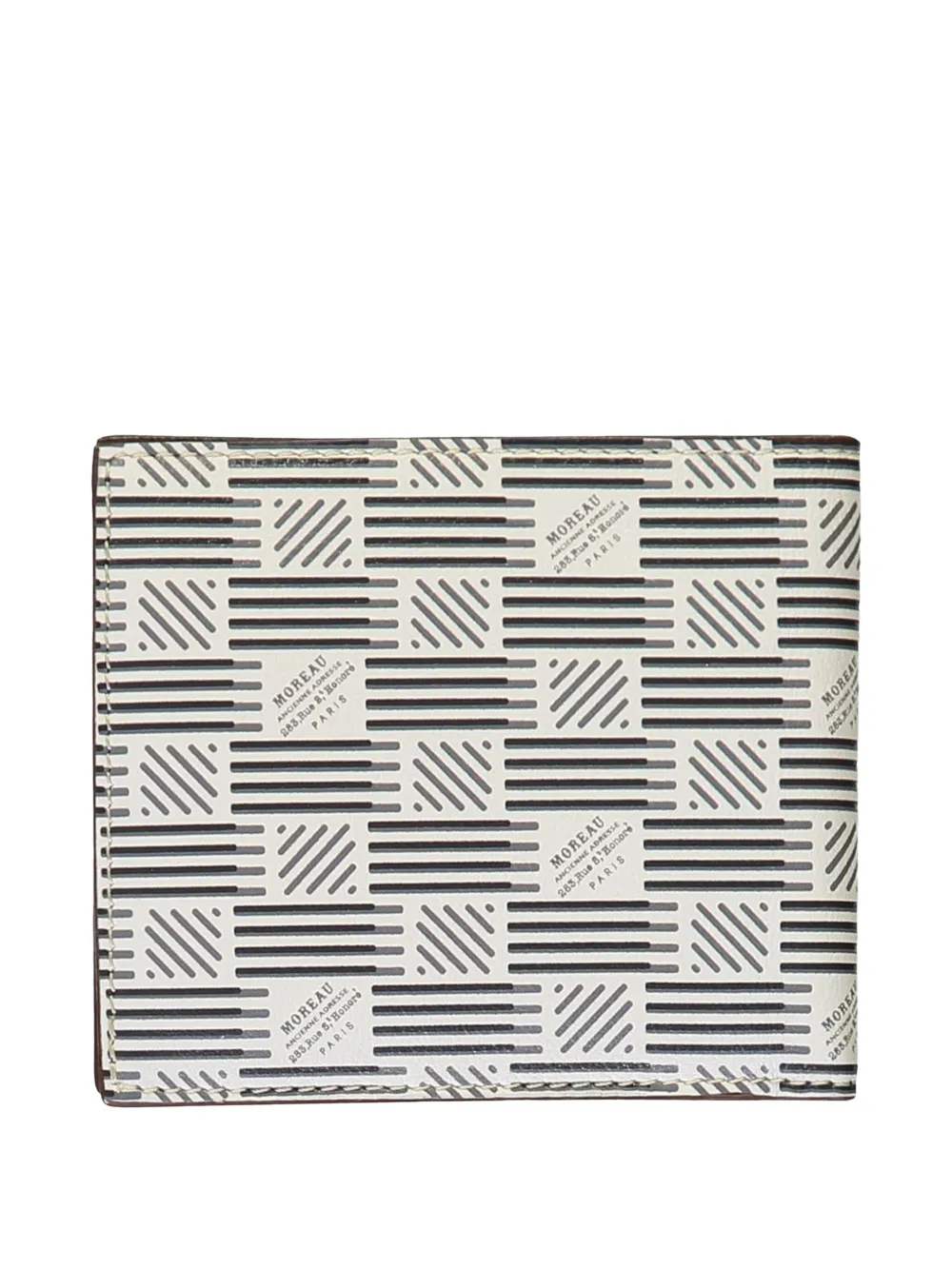 Moreau Bifold 6CC leren portemonnee - Wit