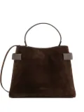Brunello Cucinelli Essence suede beaded shoulder bag - Brown