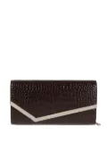 Jimmy Choo crocodile-effect clasp bag - Brown