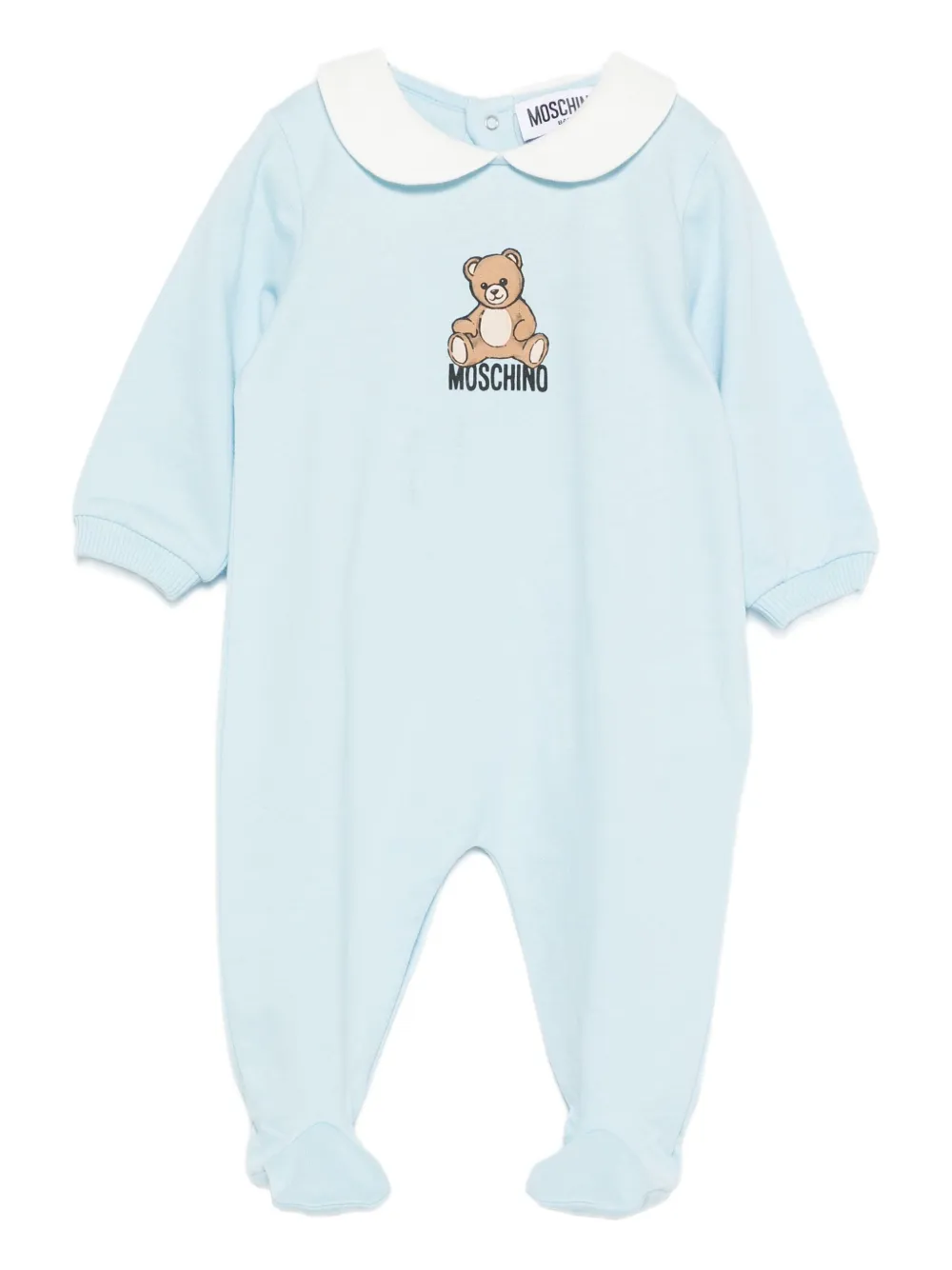 Moschino Kids Pyjama met teddybeerprint Blauw