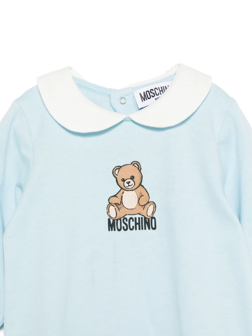 Moschino Kids Pyjama met teddybeerprint Blauw
