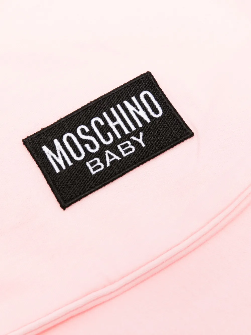 Moschino Kids Teddy Bear-print baby blanket Roze