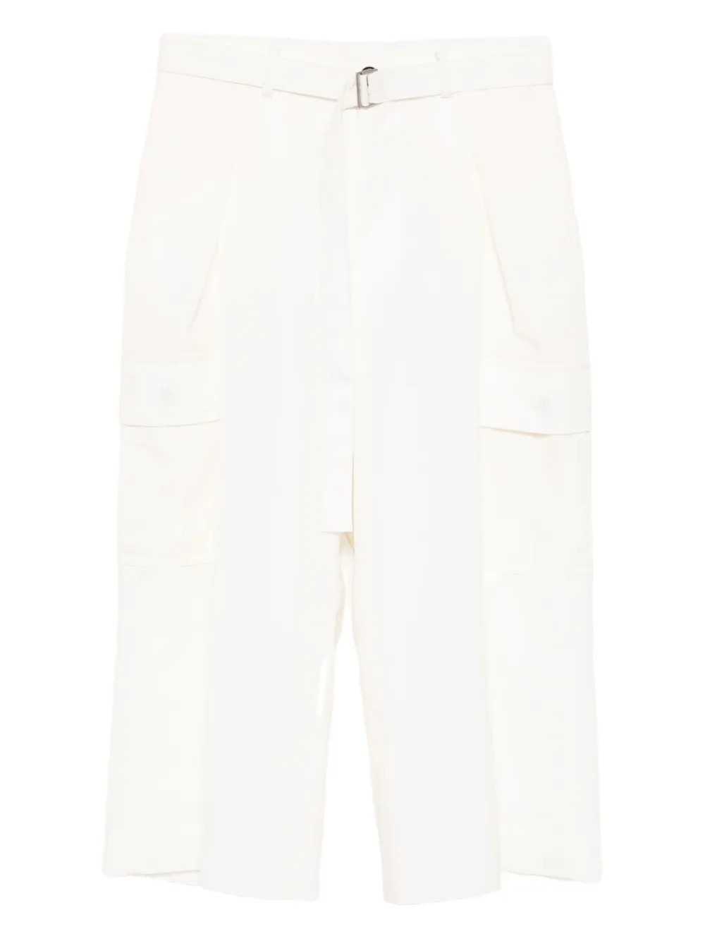 Sacai belted cargo trousers Wit