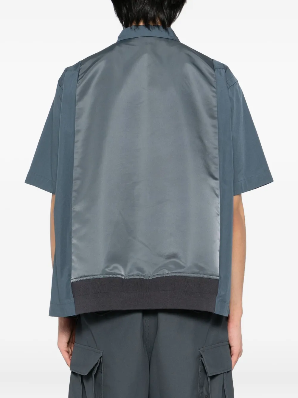 sacai Popeline overhemd Blauw