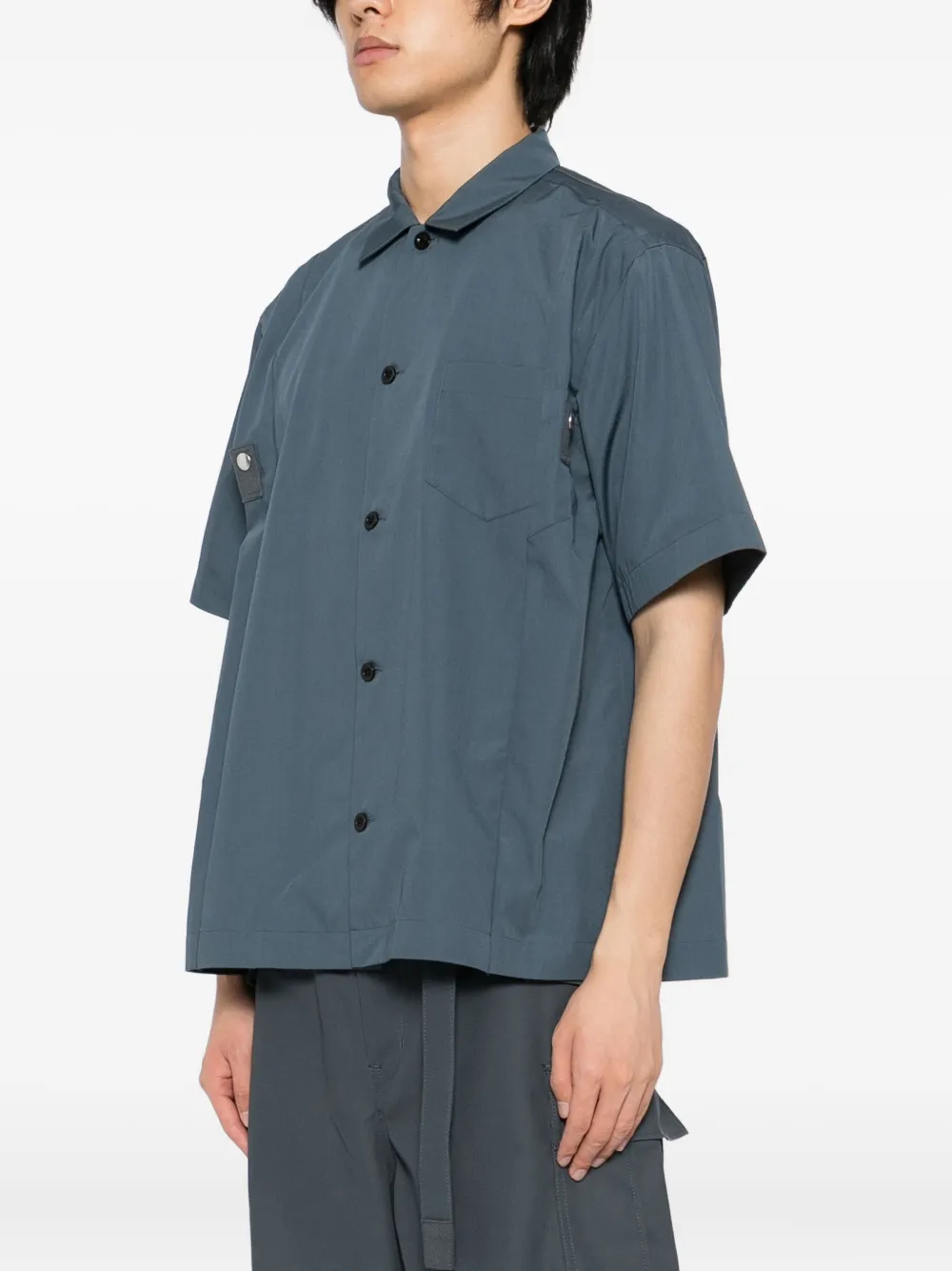sacai Popeline overhemd Blauw