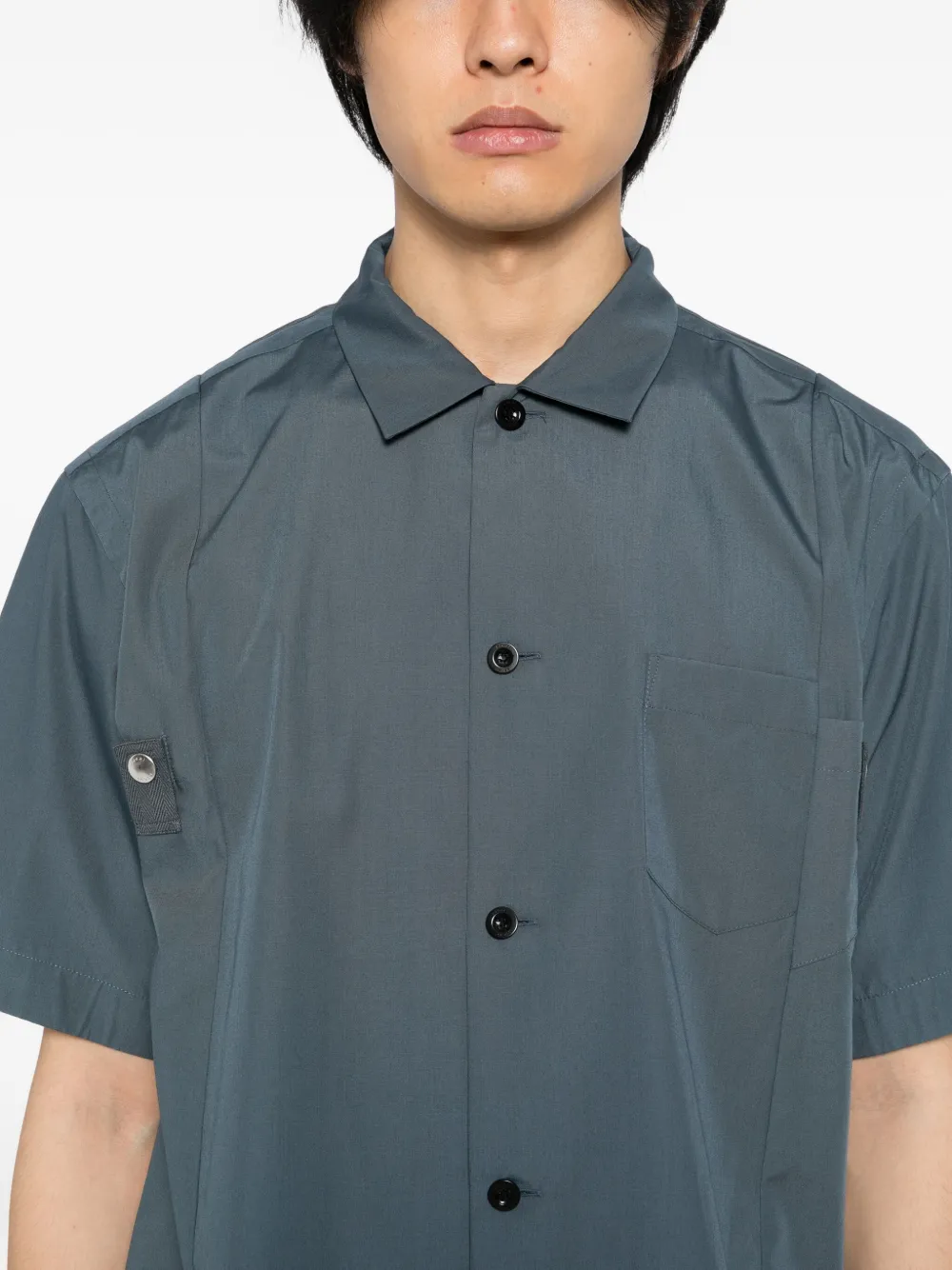 sacai Popeline overhemd Blauw