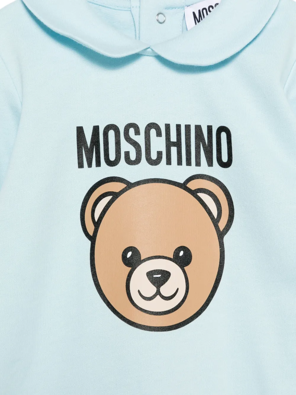 Moschino Kids Pyjama met teddybeerprint Blauw