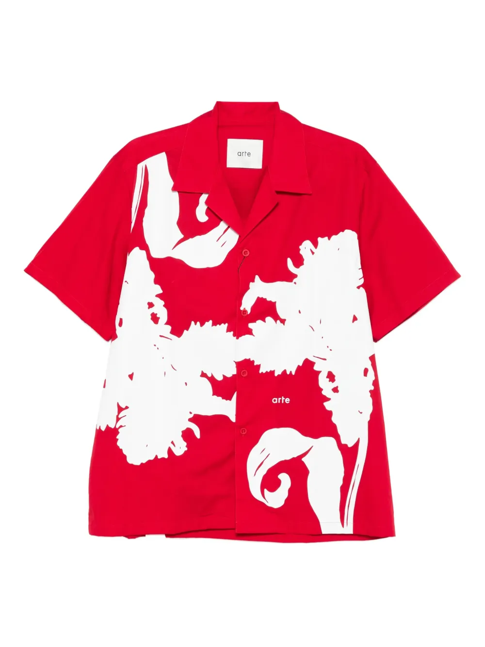 Arte Antwerp Floral-print Shirt In Red