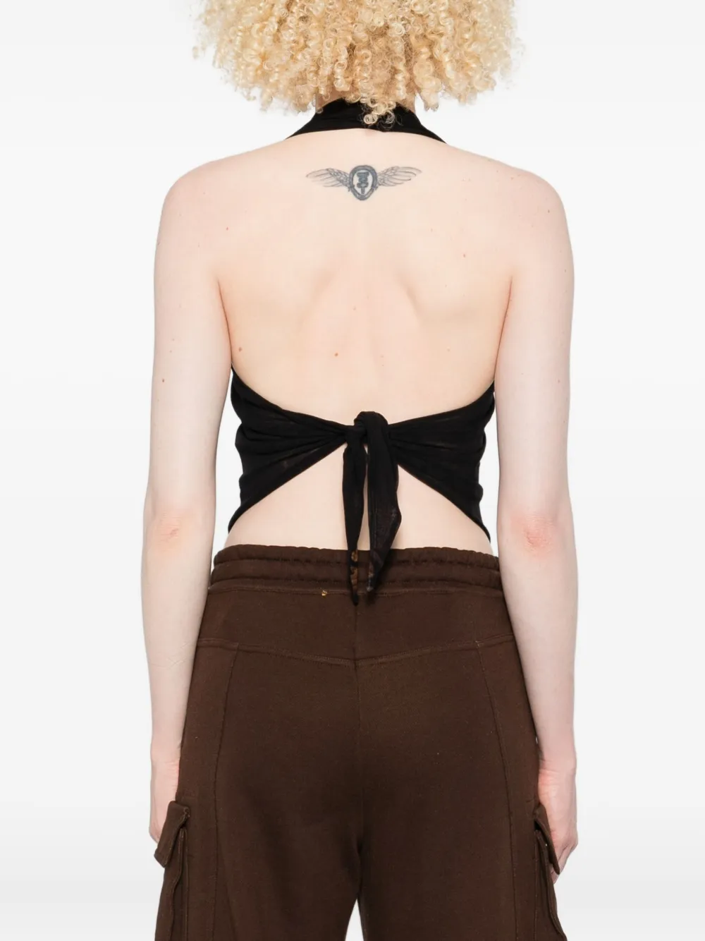 Jean Paul Gaultier Haltertop Zwart