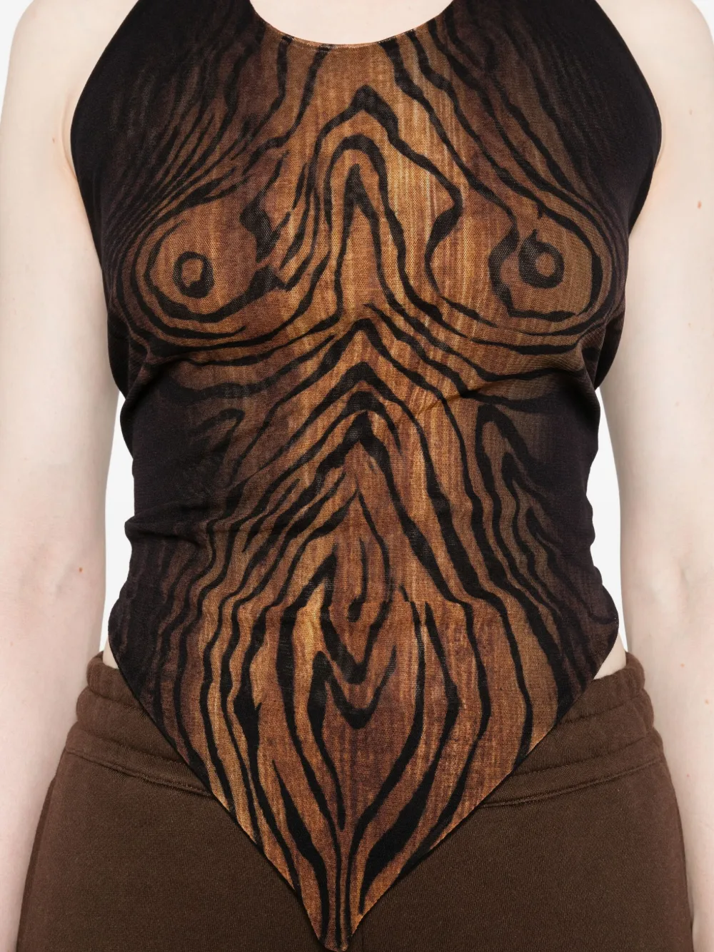 Jean Paul Gaultier Haltertop Zwart