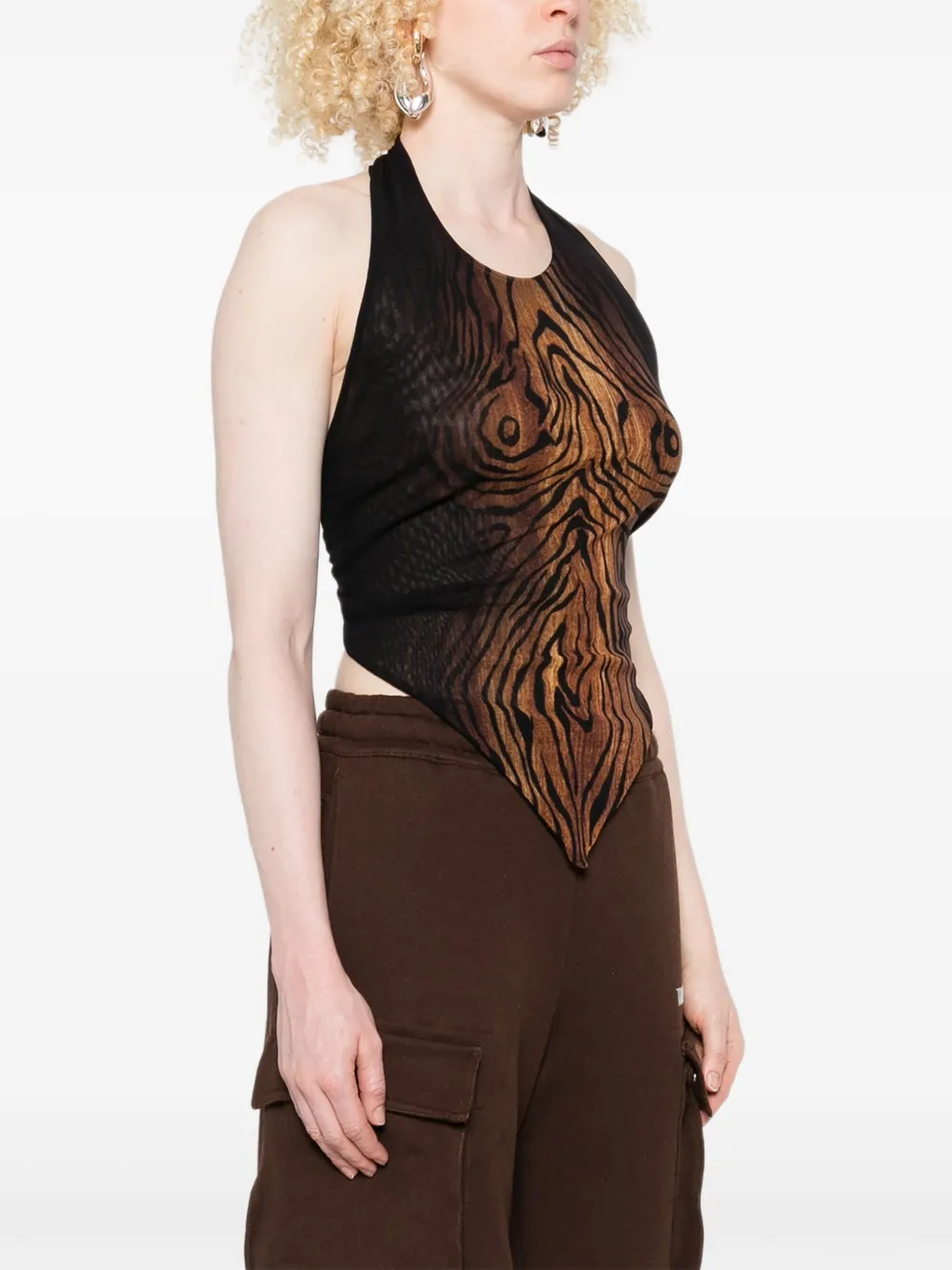 Jean Paul Gaultier Haltertop Zwart