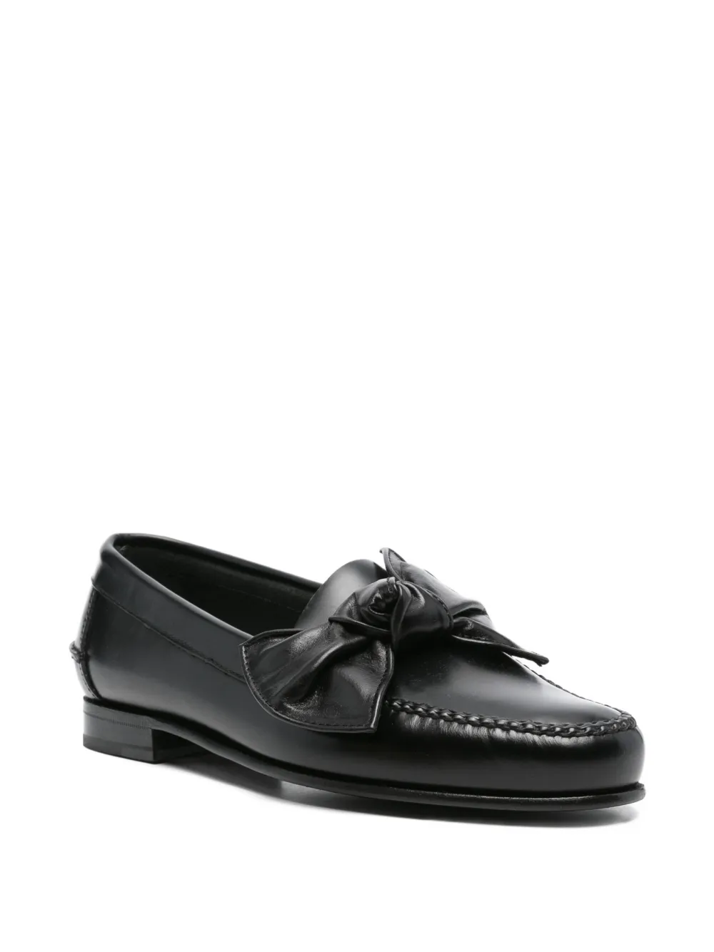 Hereu bow-detail loafers - Zwart