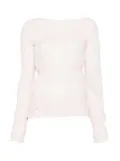 Paloma Wool boat-neck drawstring top - Pink